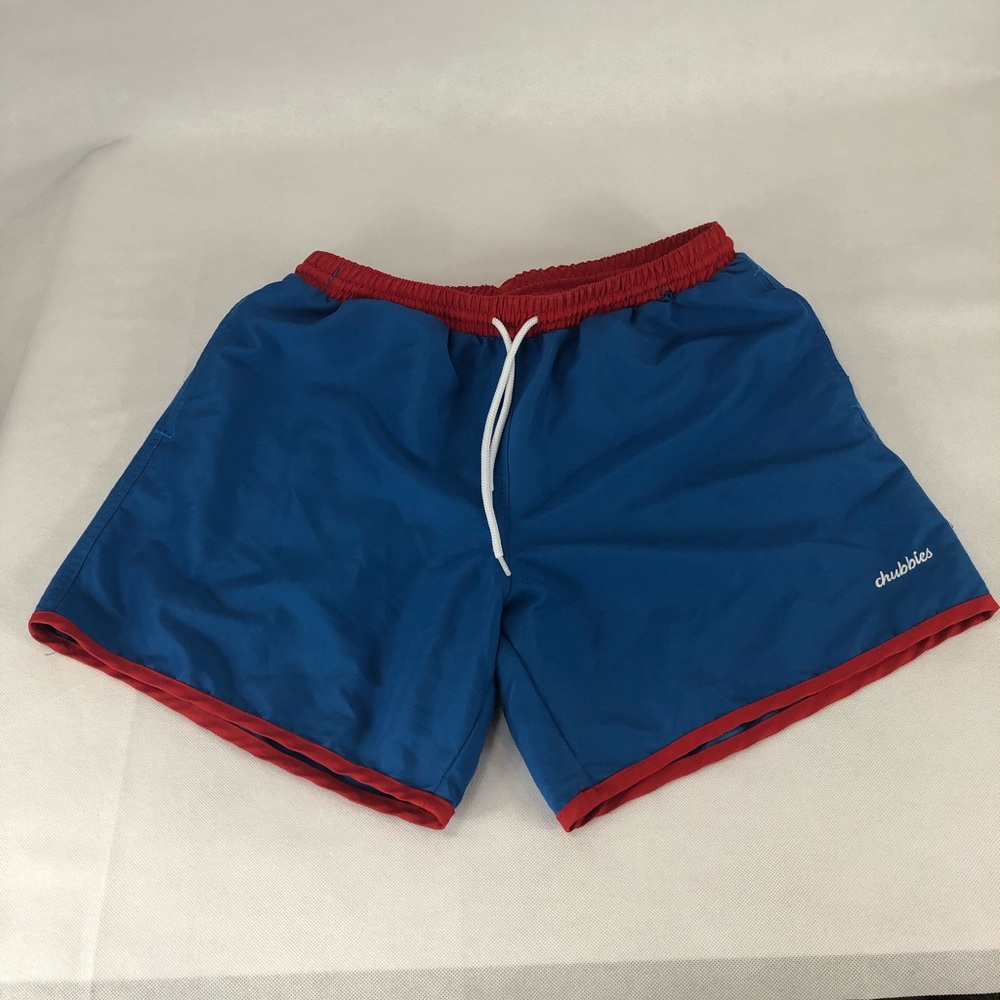 Chubbies drawstring swim trunks. Size Large